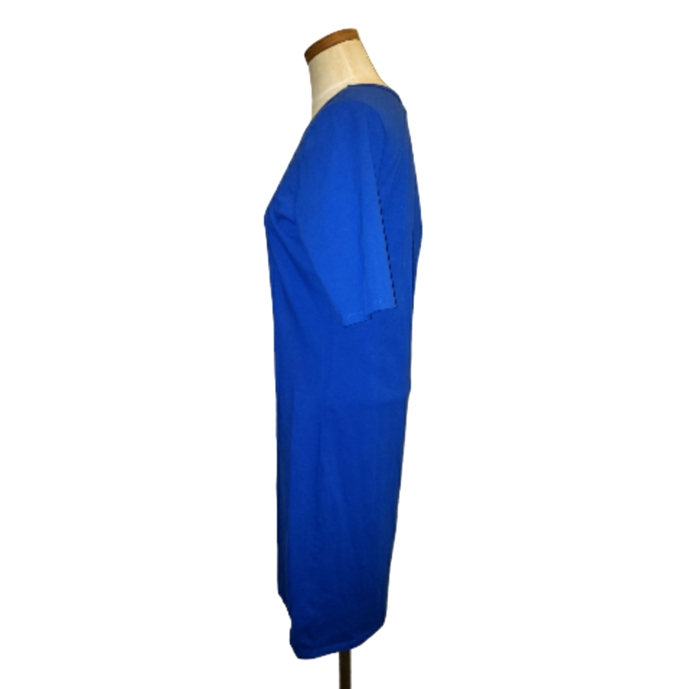 LuLaRoe Knee-Length Mid-Length Sleeves Cobalt Blue T-Shirt Dress XL (12-16) - Picture 8 of 16